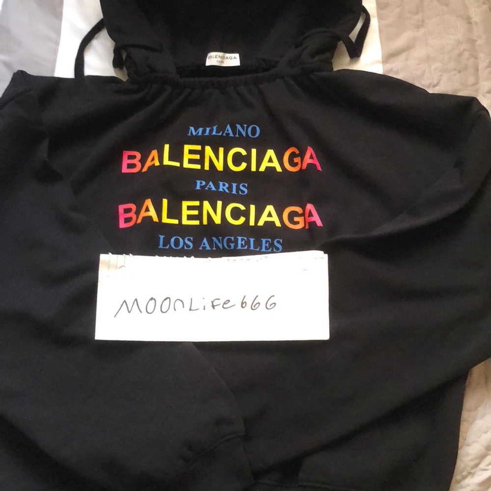 Balenciaga spell-out hoodie size M